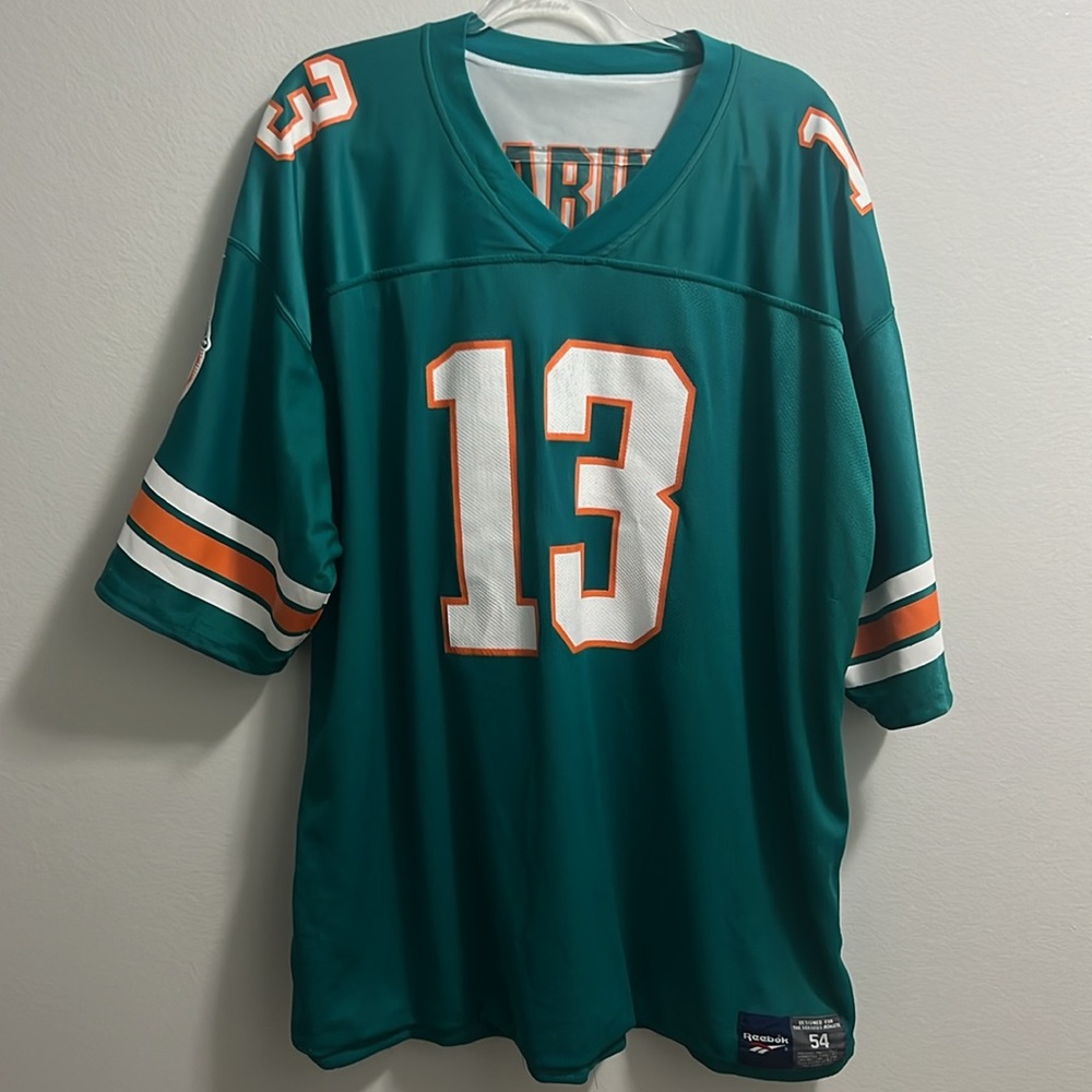 Vintage Reebok Size 54 Dan Marino Reversible Dolphins Jersey - Picture 10 of 16